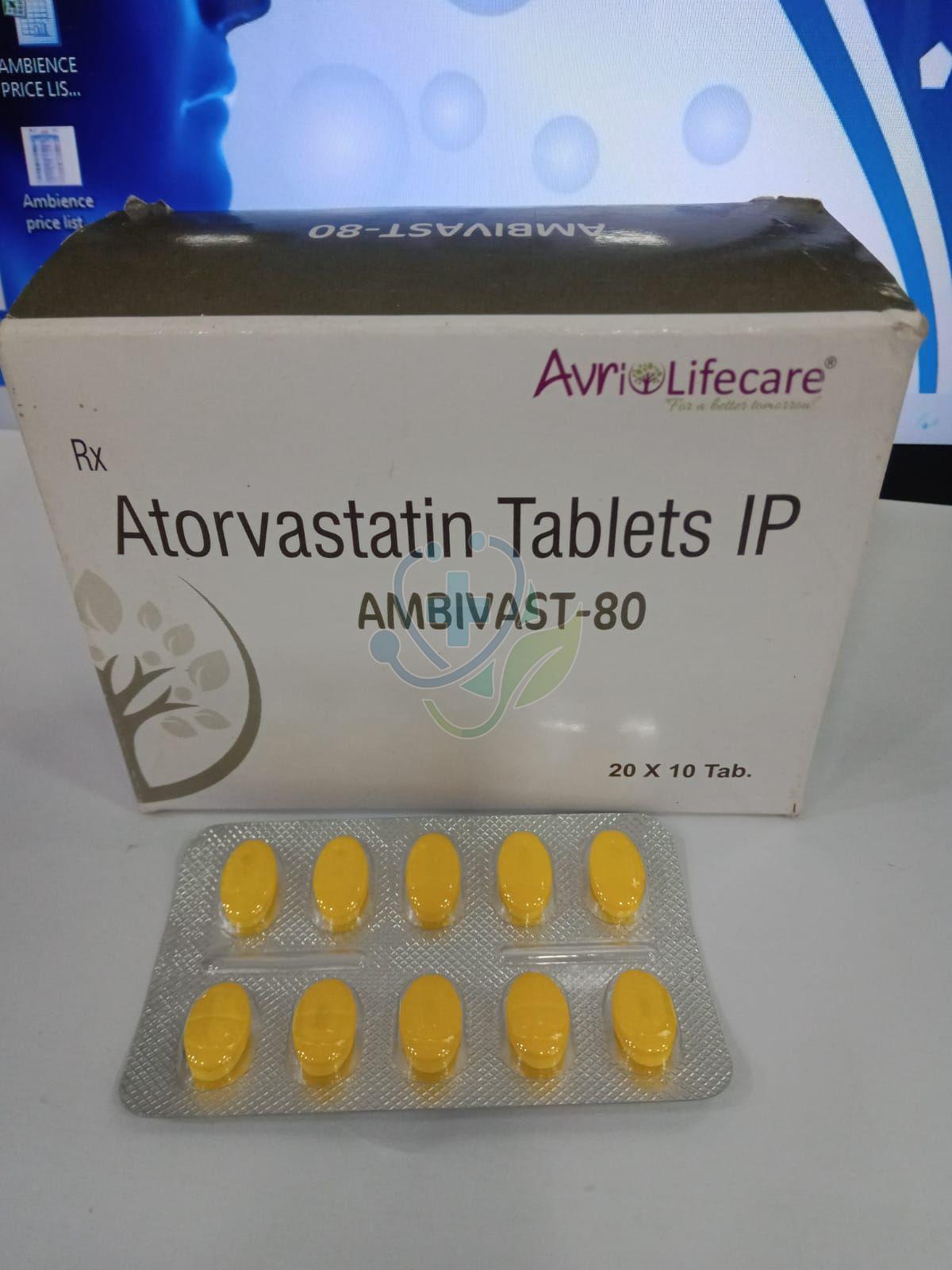 Ambivast 80mg Atorvastatin Tablet