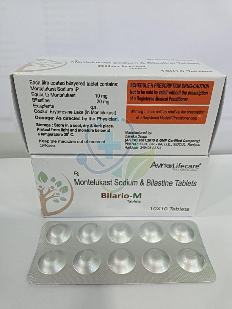 Bilario M Montelukast Bilastine Tablet