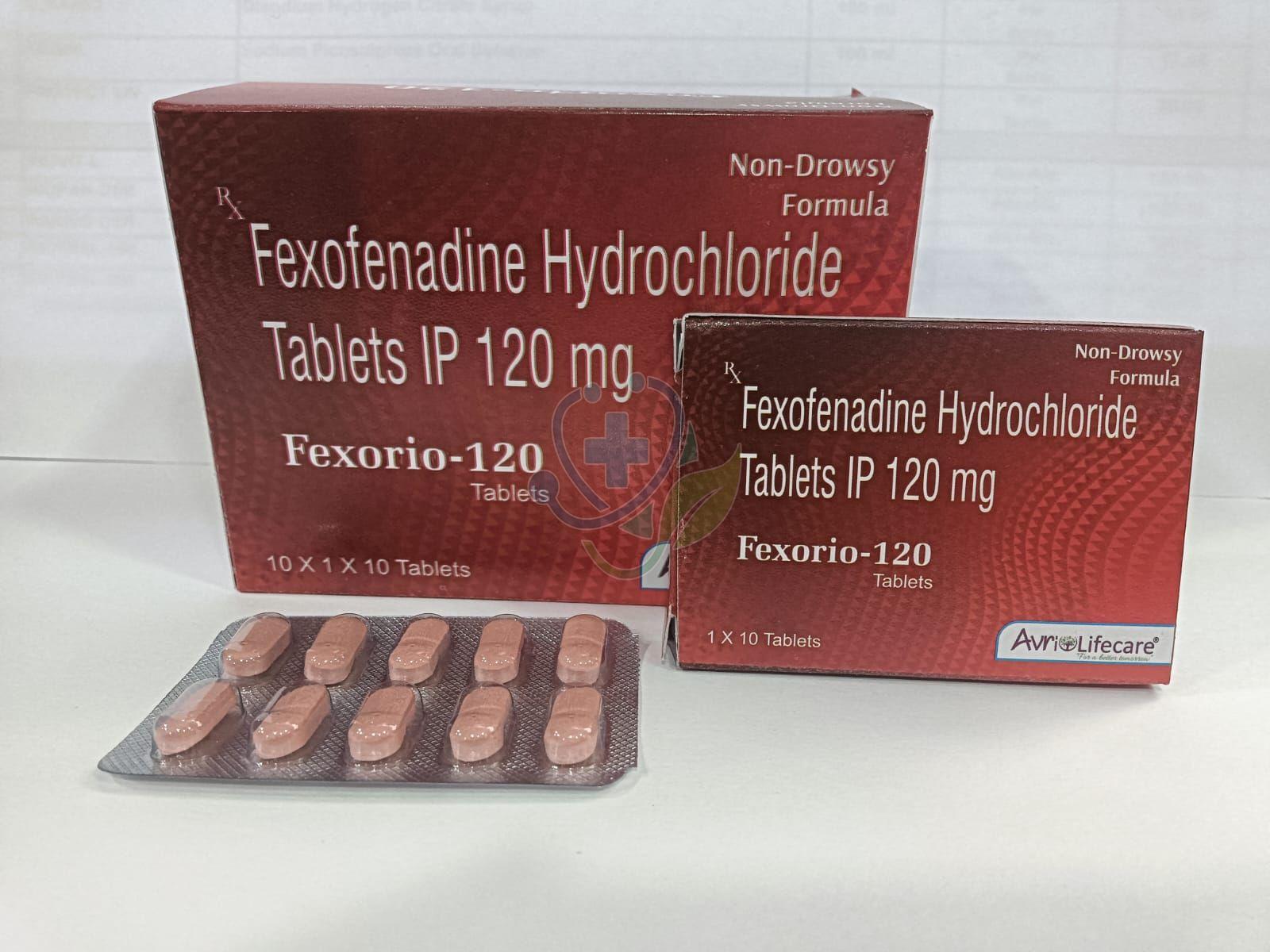 Fexorio 120mg Fexofenadine Hydrochloride Tablet