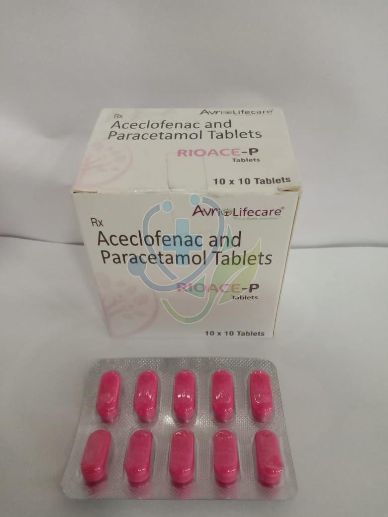 Rioace P Aceclofenac Paracetamol Tablet