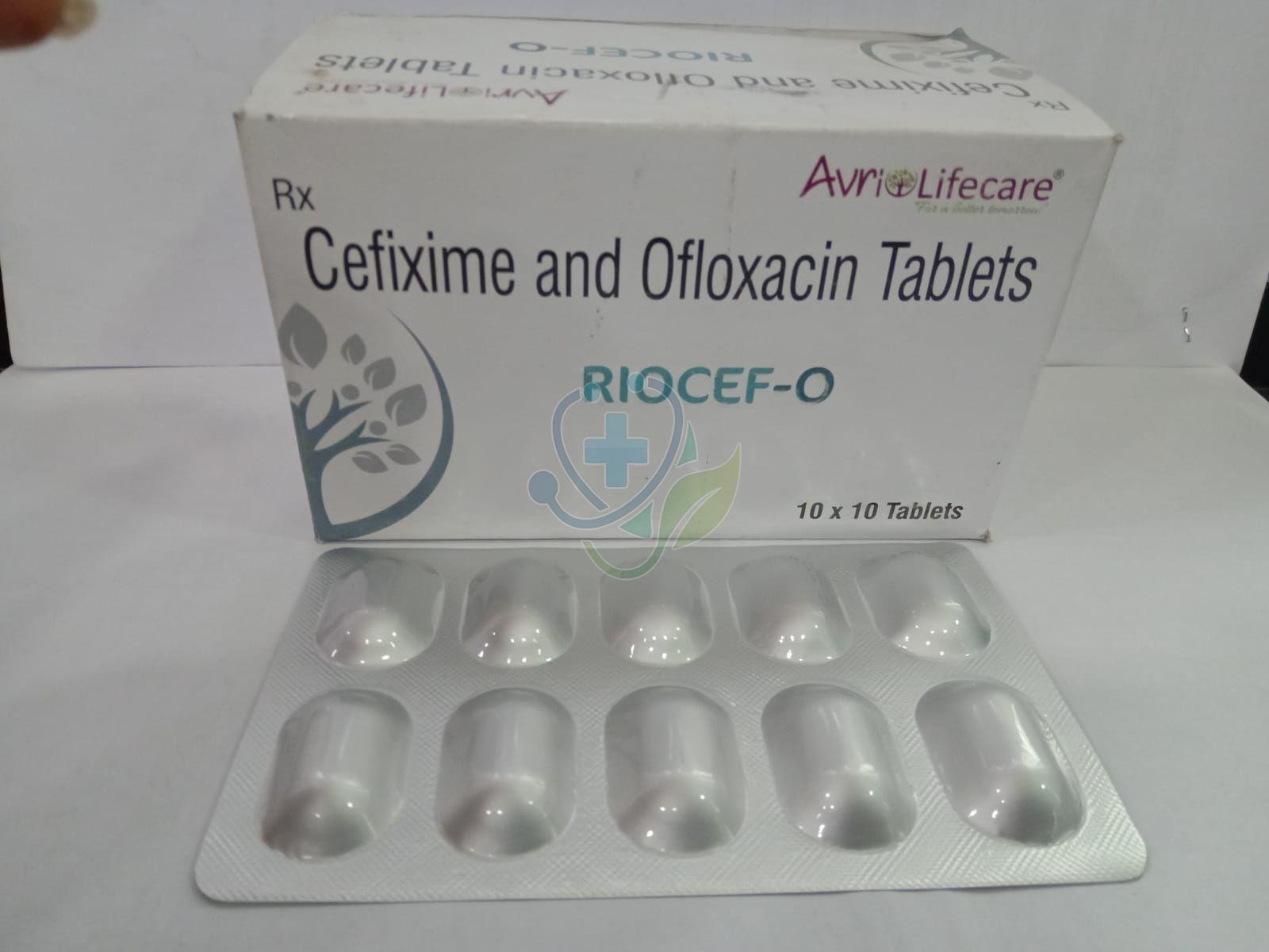 Riocef O Cefixime Ofloxacin Tablet