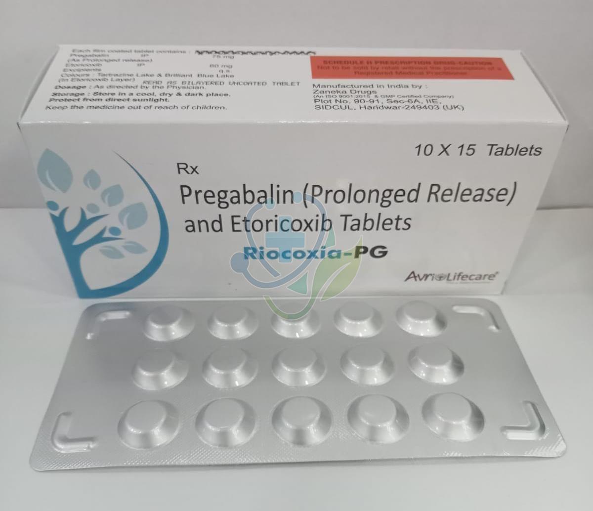 Riocoxia PG Pregabalin Etoricoxib Tablet