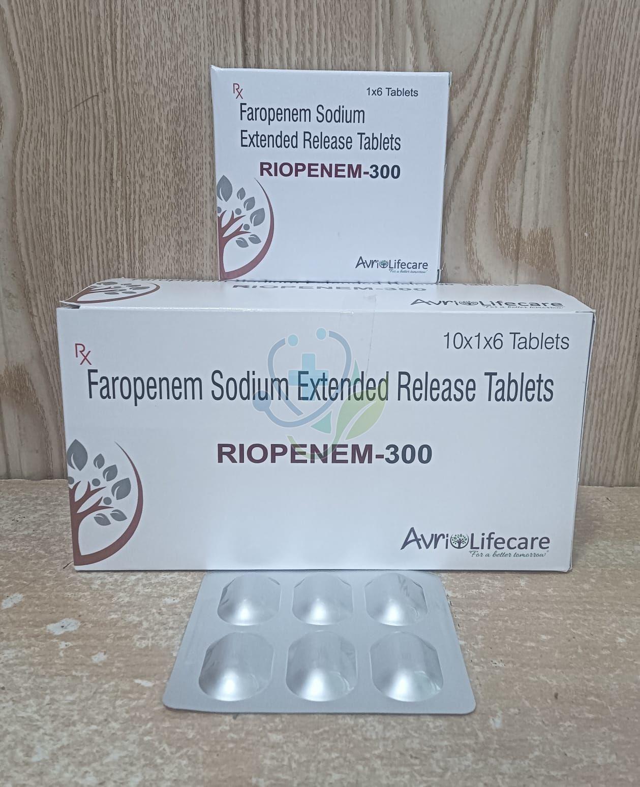 Riopenem 300mg Faropenem Sodium Extend Release Tablet