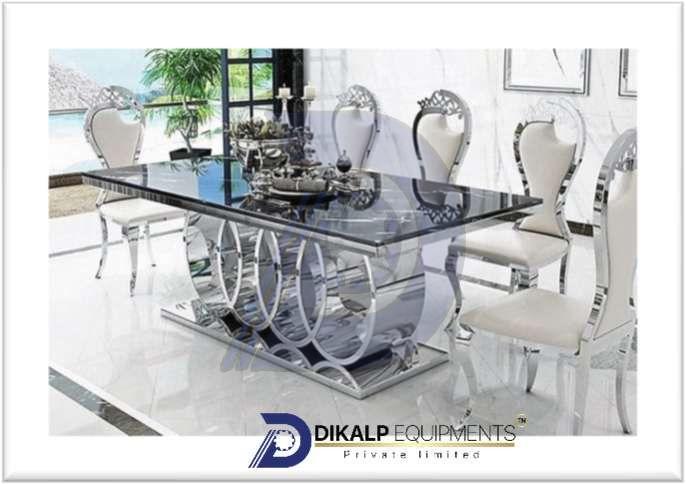 Stainless Steel Dining Table Set