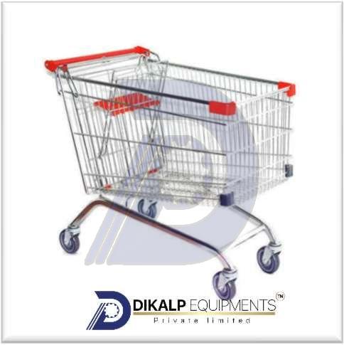Stainless Steel Supermarket Trolley
