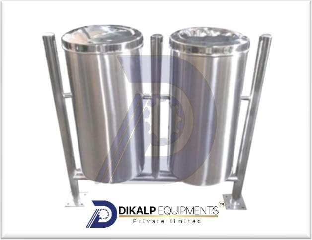 Double Dustbin With Stand
