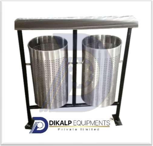 Stainless Steel Twin Dustbin