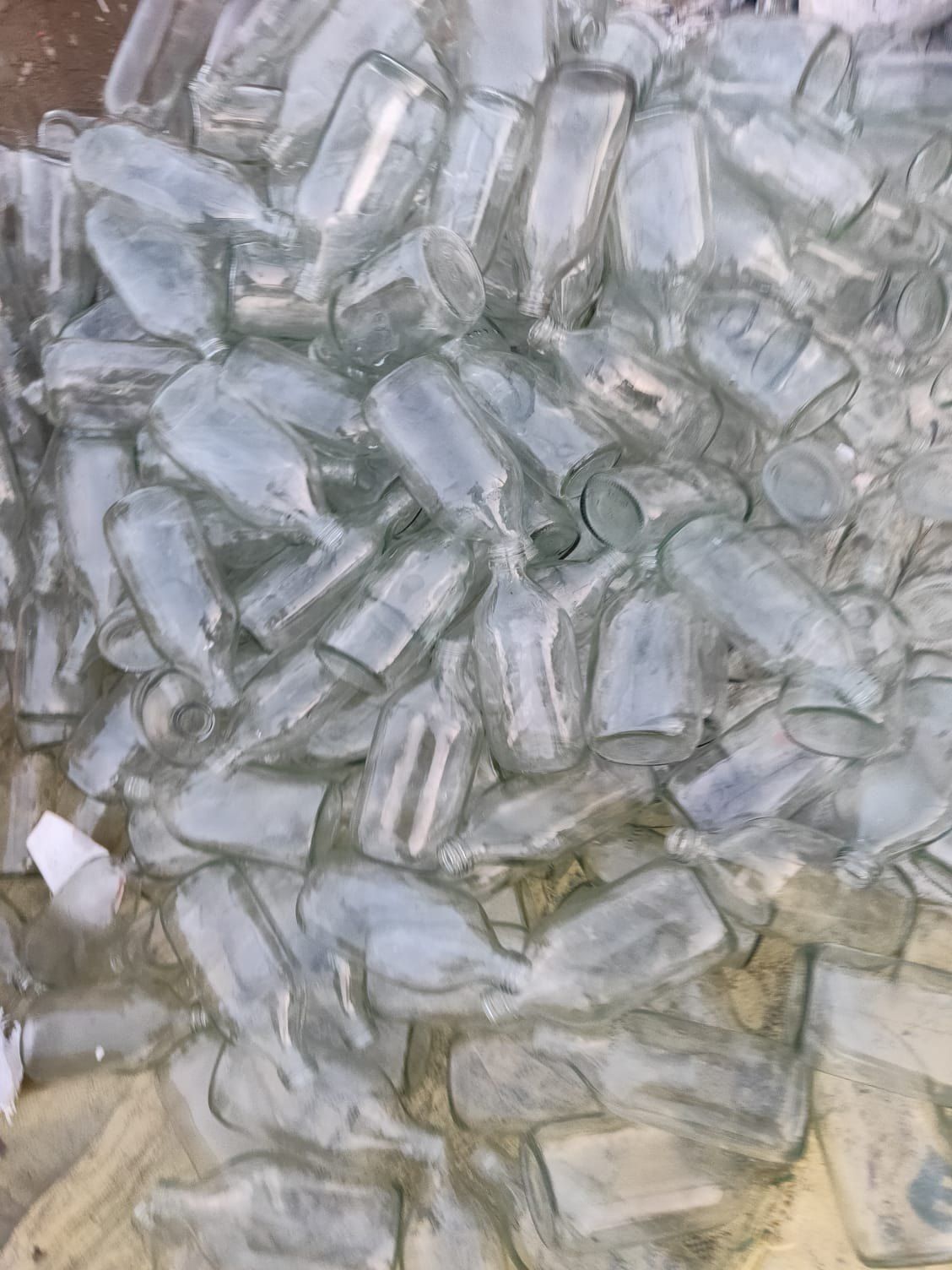 Sorted Transparent Glass Bottle Scrap