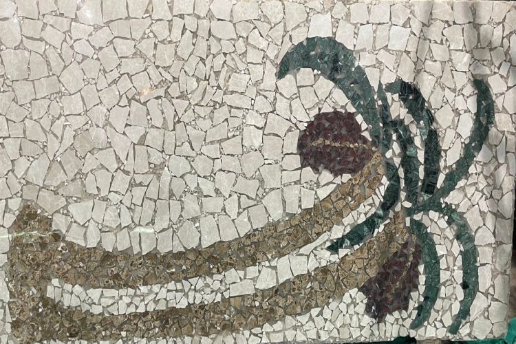 Rectangle Designer Mosaic Marble Table Top without Light