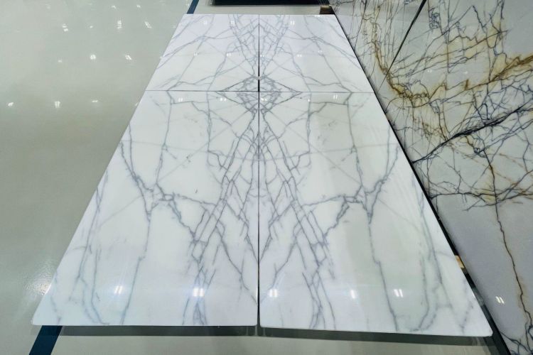 Spider White Marble Slab