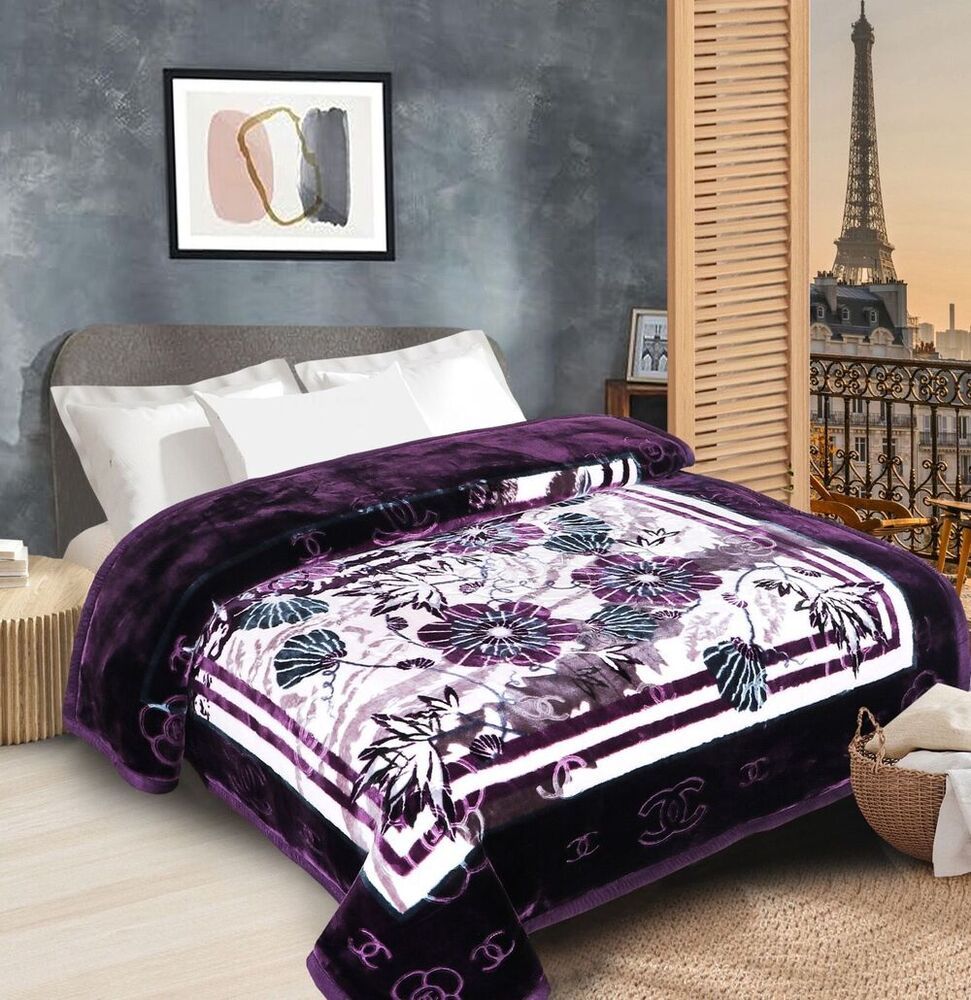 Multicolor Mink Soft Double Bed Blanket