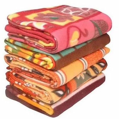 Multicolor Milled Polar Fleece Blankets