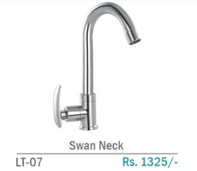 LT-07 Brass Counter Swan Neck Tap