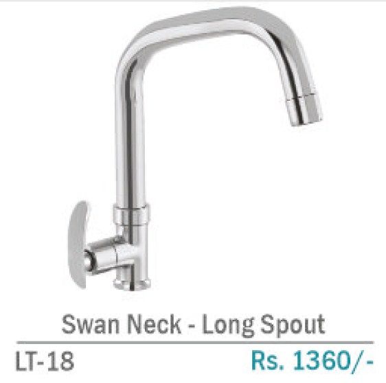 LT-18 Brass Long Spout Swan Neck Tap