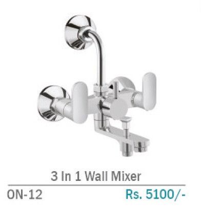 ON-12 3 In 1 Brass Wall Mixer