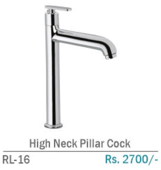 RL-16 Brass Counter High Neck Pillar Cock