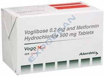 Vogo M 0.2mg Voglibose Metformin HCL Tablet
