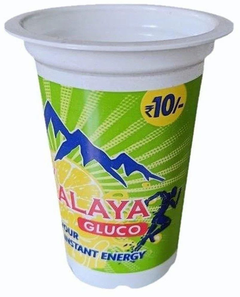 180ml Polypropylene Gluco Printed Disposable Glass