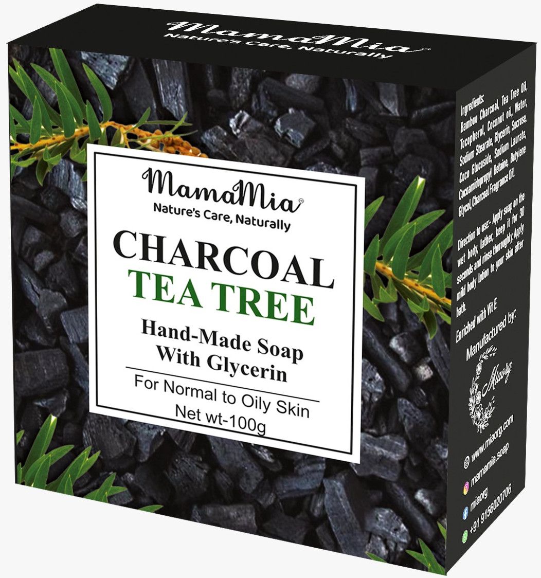 Charcoal & Tea Tree Handmade Soap with Glycerin