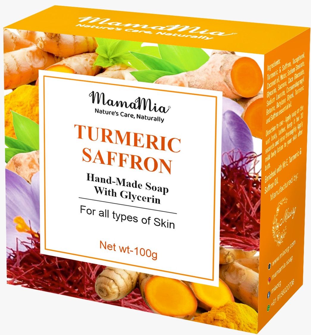 Turmeric & Saffron Handmade Soap with Glycerin