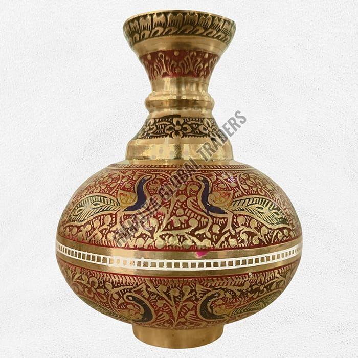 Antique Brass Flower Vase