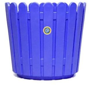 Blue Virgin Plastic Fence Pot