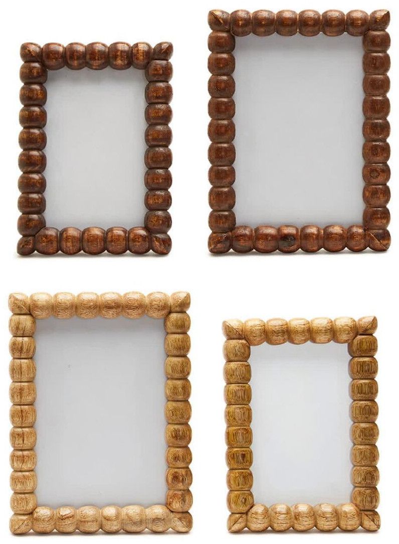 Beaded Edge Wooden Photo Frame