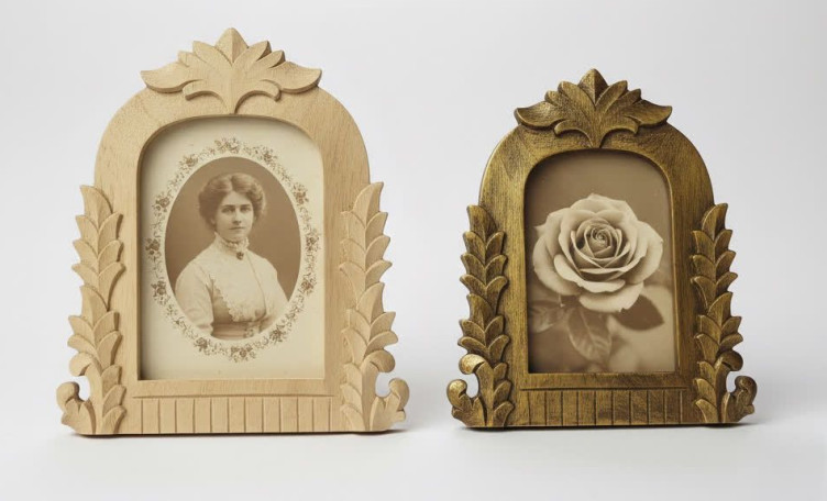 Wooden Arch Carved Photo Frame