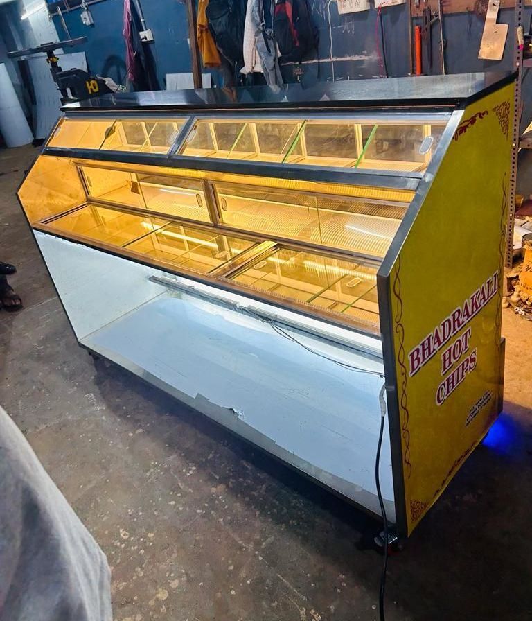 Stainless Steel Hot Chip Display Counter