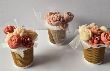 Soy Wax Mini Bouquet Candle