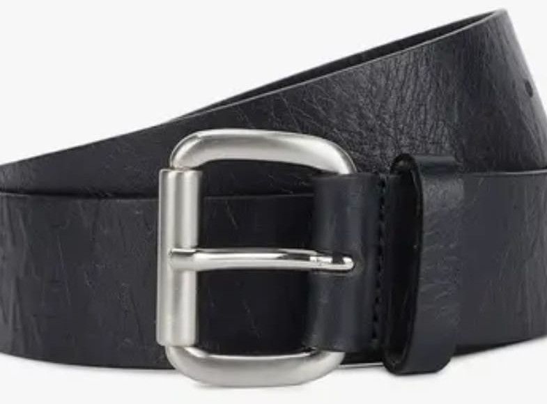 Mens Black Leather Belt