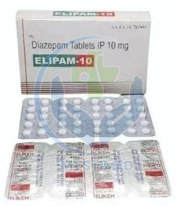 Elipam Diazepam IP 10mg Tablets