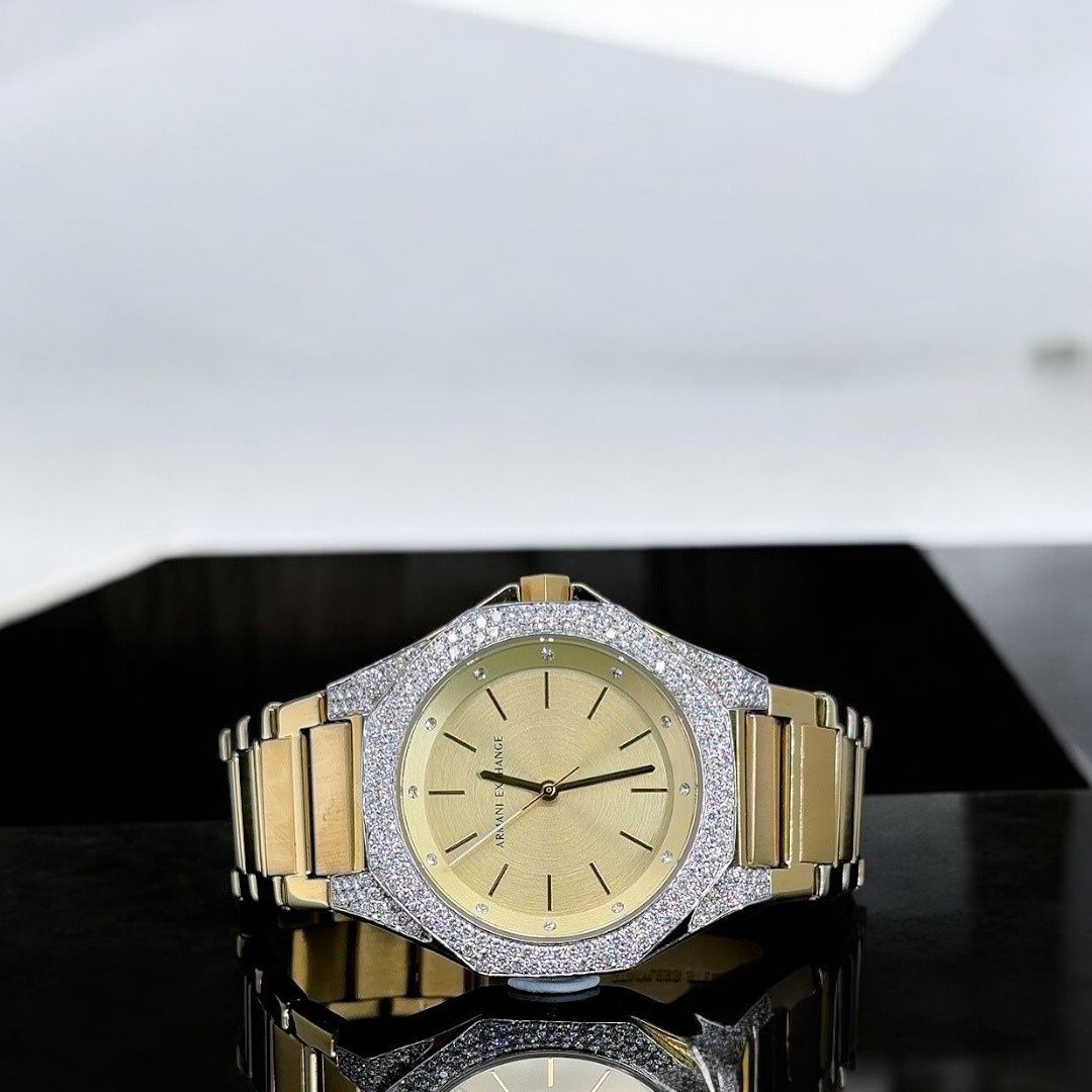 Moissanite Diamond Studded Luxury Watch