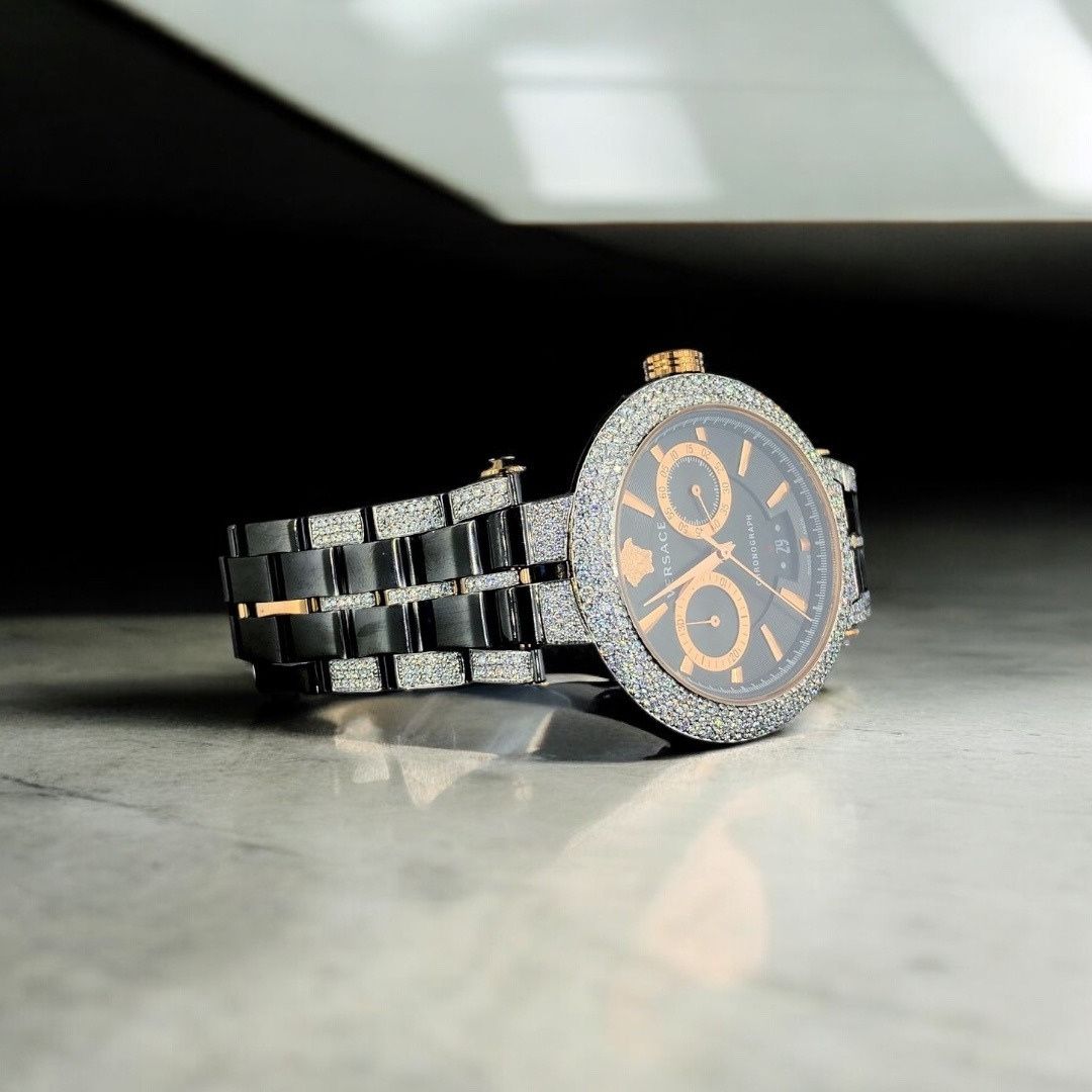 Refined Moissanite Diamond Studded Brilliance Watch