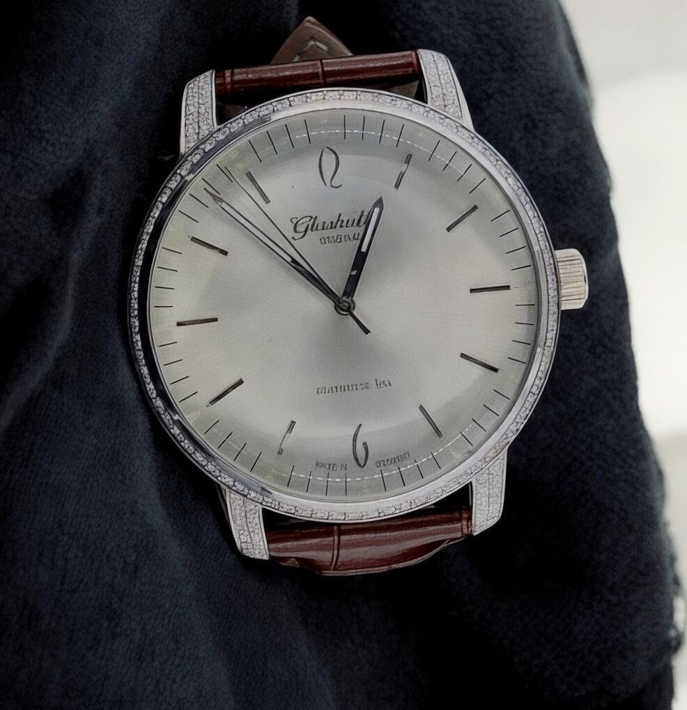 Shining Moissanite Diamond Studded Watch