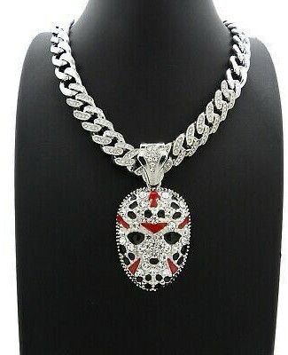 Street Style Moissanite Ice Silver Pendant