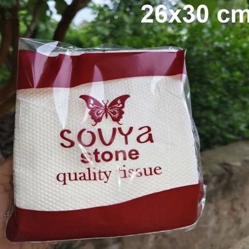 26x30cm White Sovya Stone Quality Hard Tissue Paper