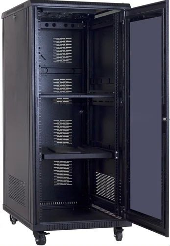 Mild Steel 27U Floor Standing Network Rack