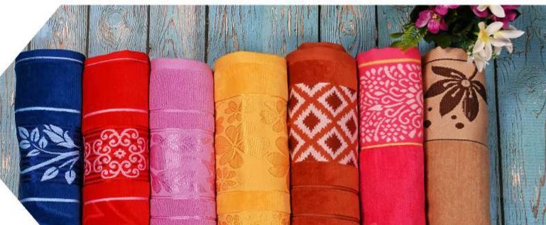 Rayon Border Bath Towel