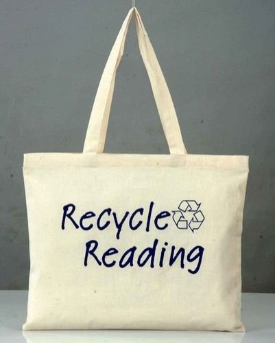 Eco Message Recycle Canvas Tote Bag