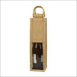 jute wine bottle carry window bag