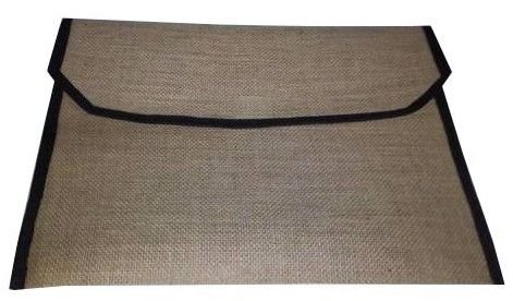Plain Jute Document Envelope Bag