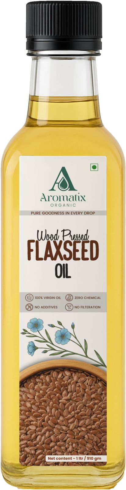 Wood Pressed Flaxseed Oil