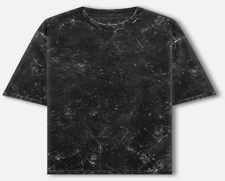 Acid Washed Black Oversized T-Shirt