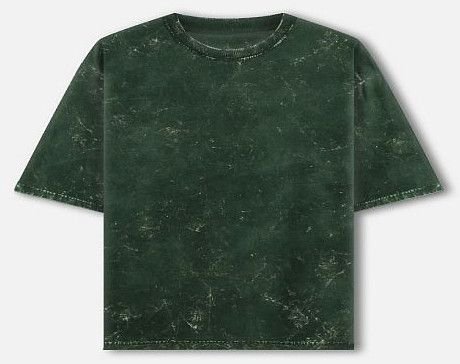 Acid Washed Bottle Green Oversized T-Shirt