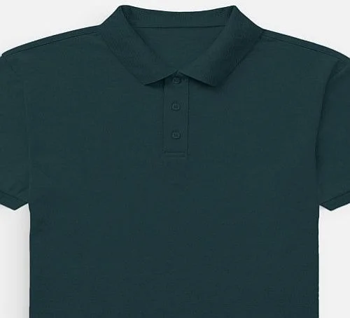Mens Petrol Blue Cotton Polo T-Shirt