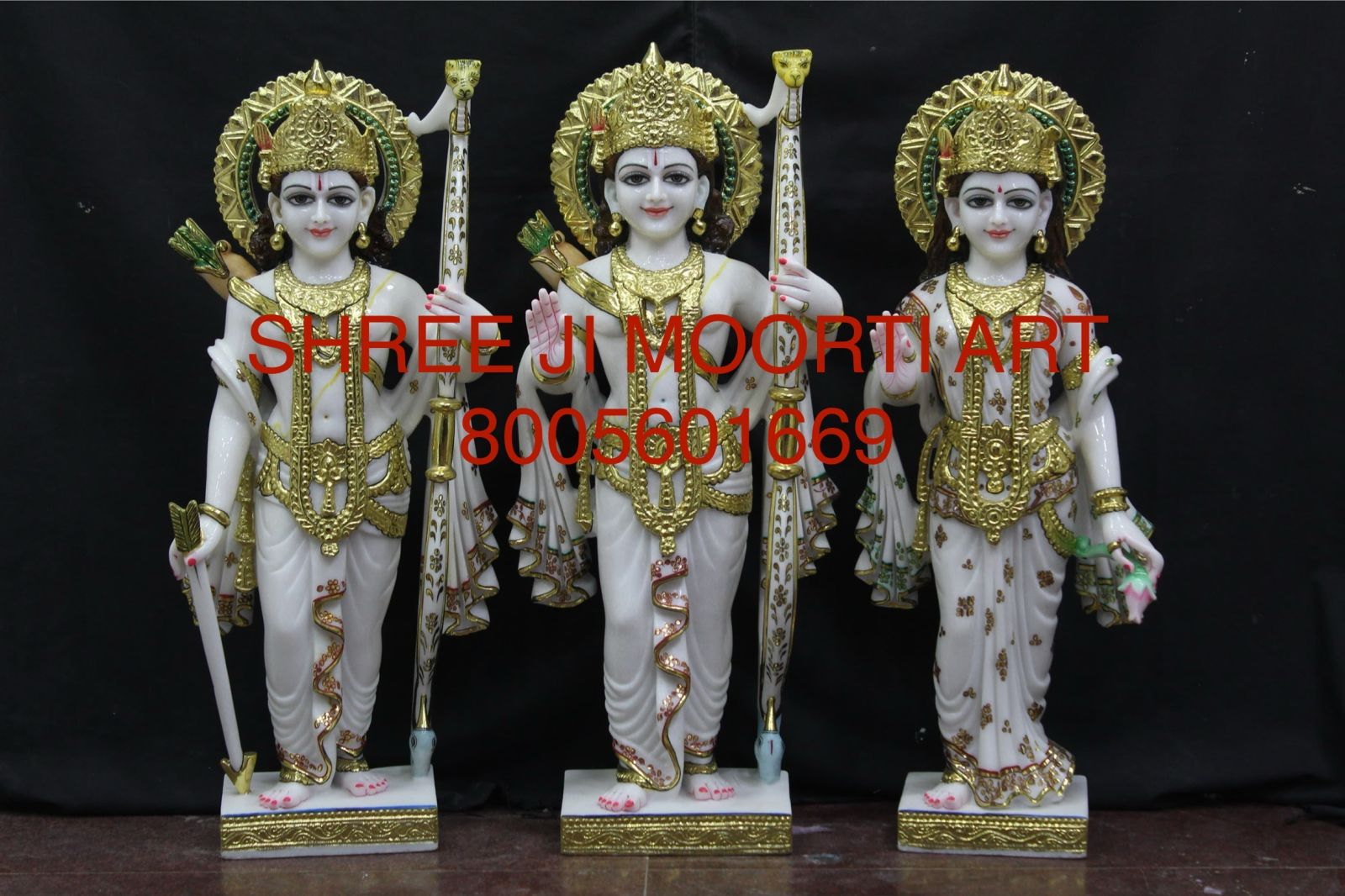 Colorful Marble RAM Darbar Statue