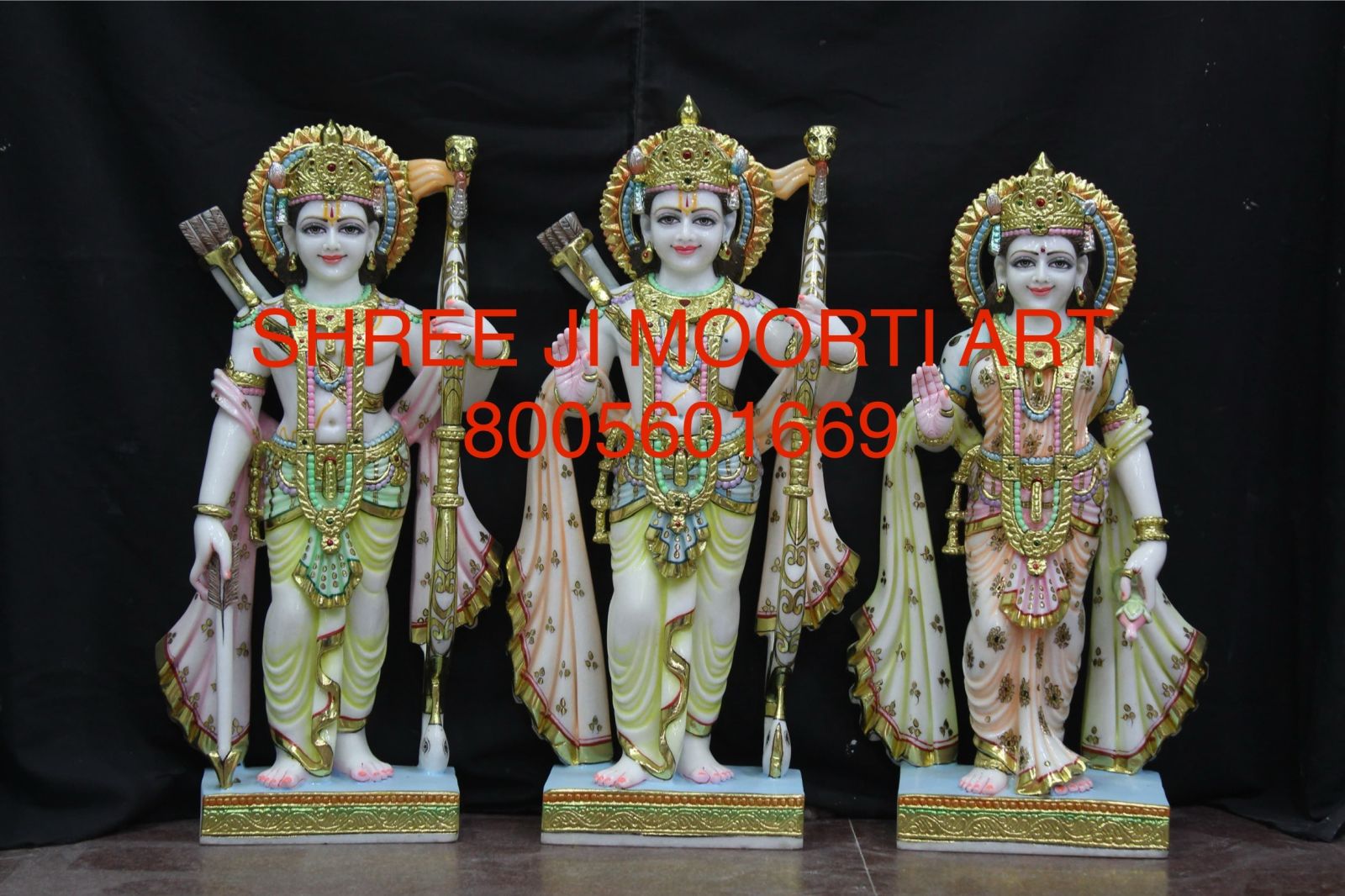 Handmade RAM Darbar Marble Statue
