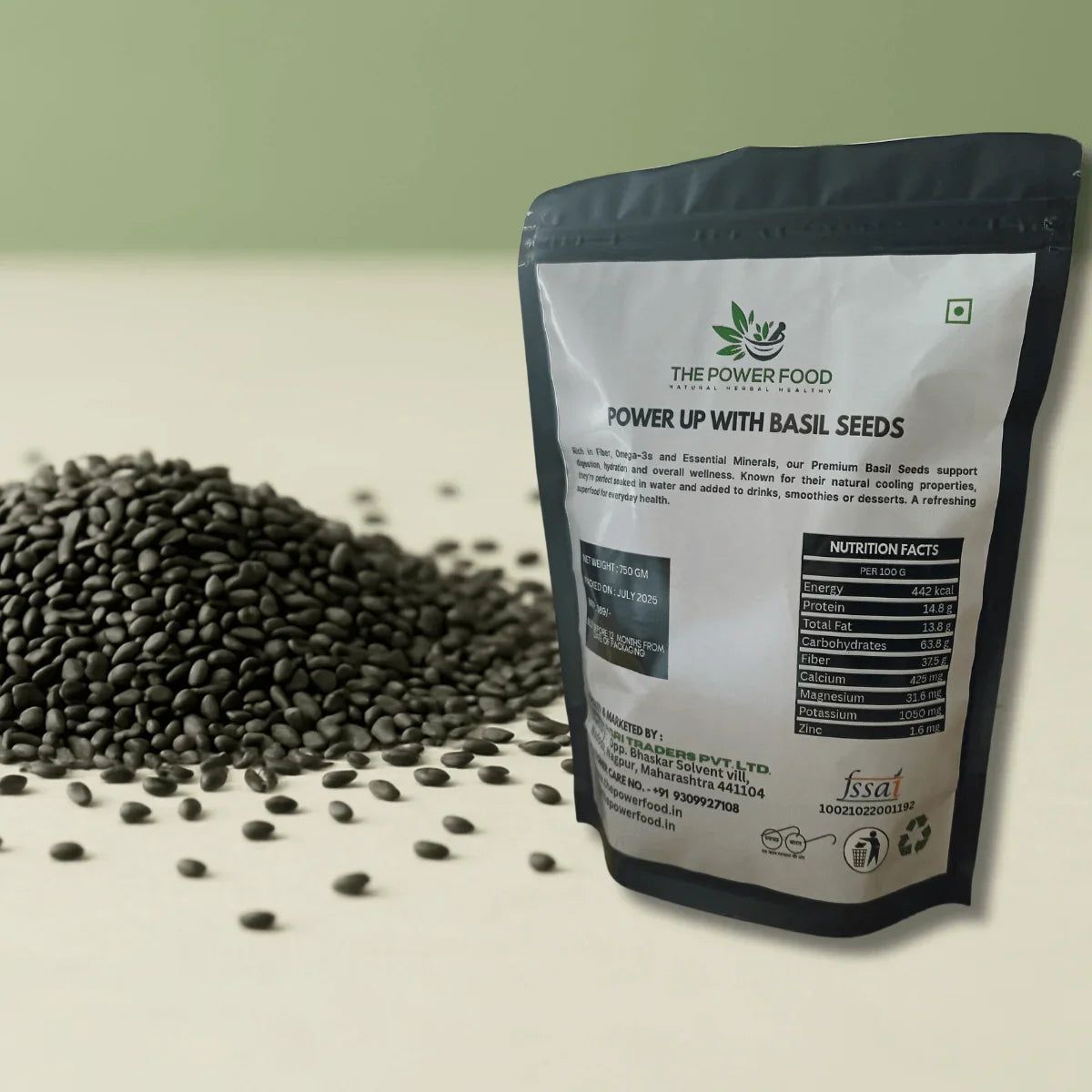 750g Natural Basil Seeds