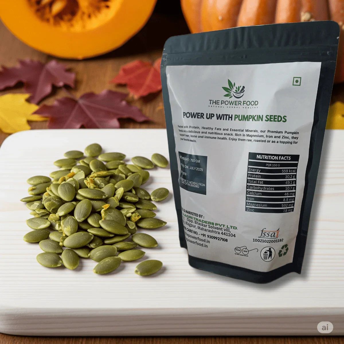 750g Natural Pumpkin Seeds